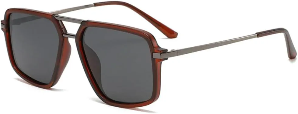 

Модные женские солнцезащитные очки класса люкс в стиле ретро с градиентом, мужские очки для активного отдыха с защитой от УФ-излучения UV400 HHZZYVY, Brown Grey