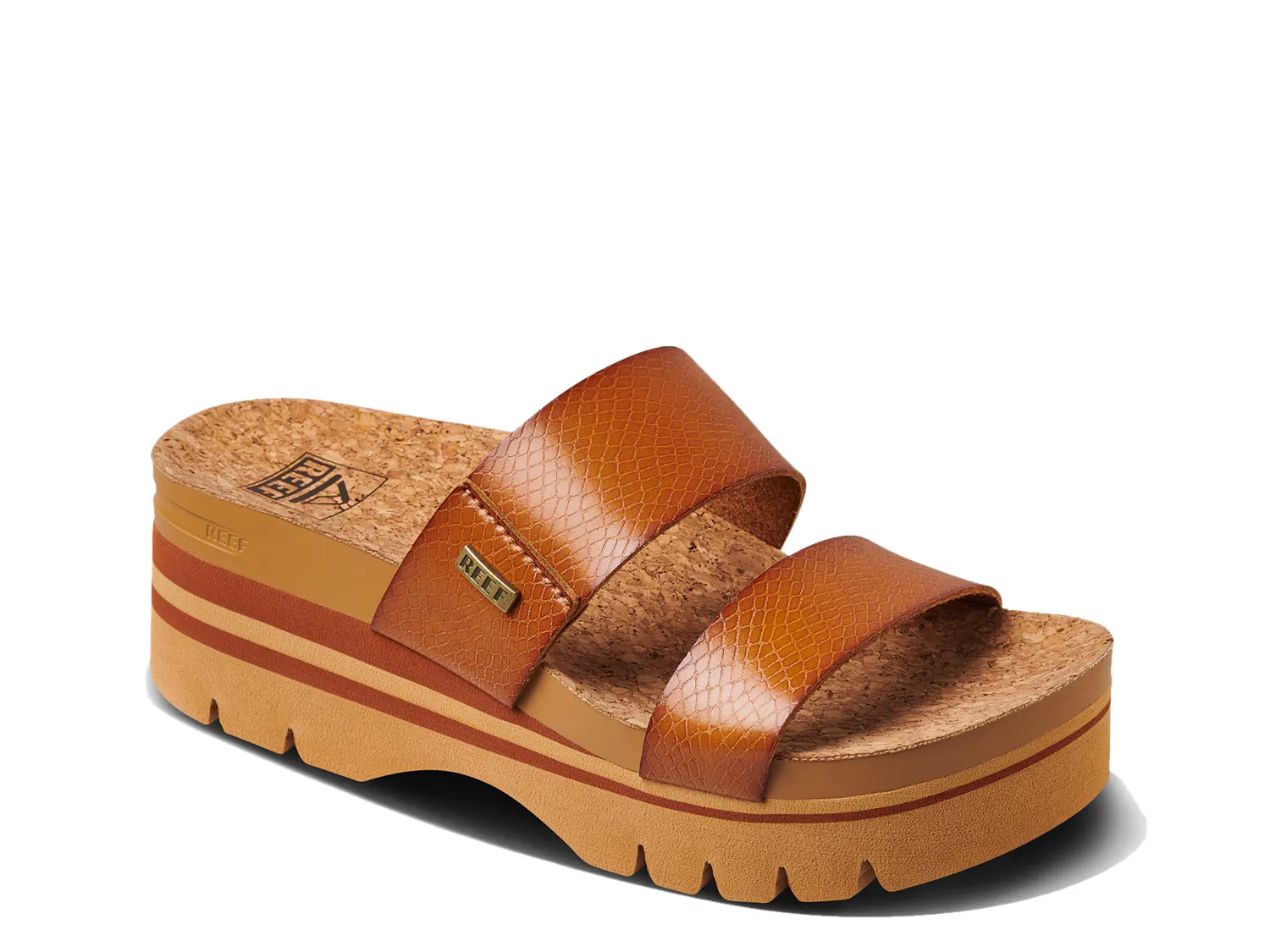 

Сандалии Cushion Vista Higher Platform Sandal Reef, темно-коричневый