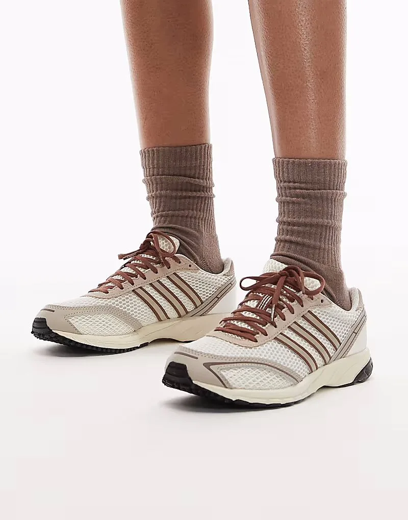 Кроссовки Adidas Originals Adios OG в бело-коричневом цвете