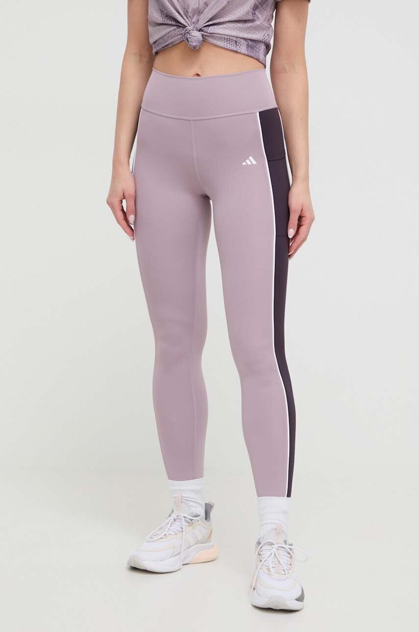 

Леггинсы Optime для тренировок adidas Performance, фиолетовый