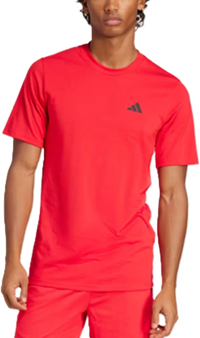 Мужская тренировочная футболка adidas, Pure Ruby/Black — фото 2