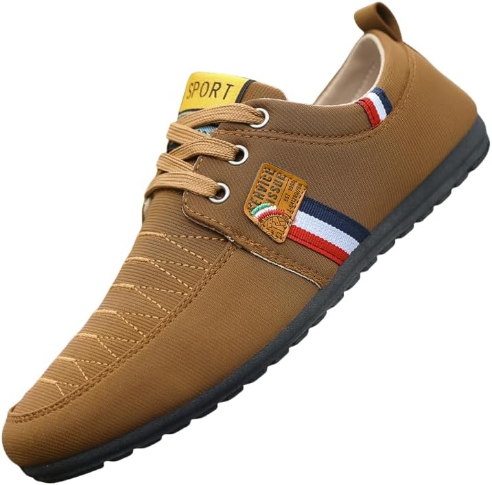 

Мужские легкие повседневные кроссовки с низким верхом, подходят для любого сезона, для прогулок на улице и путешествий Hoalox, коричневый