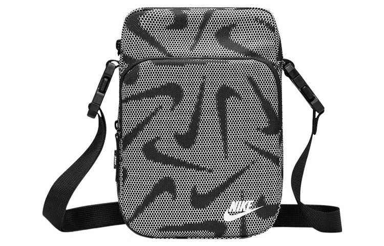 

Кроссбоди Nike Regular Unisex из ткани черно-белый