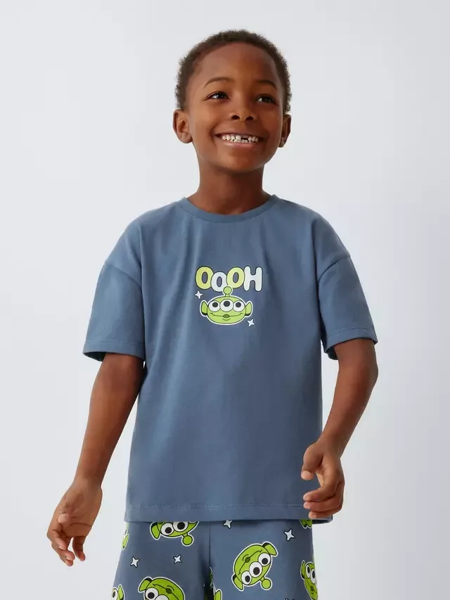 Детский короткий пижамный комплект Disney Pixar Cotton Toy Story, винтажный, цвет индиго Brand Threads