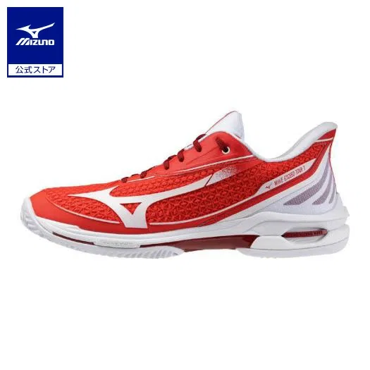 Теннисные кроссовки «Wave Exceed Tour 7 OC» от Mizuno, Red X White