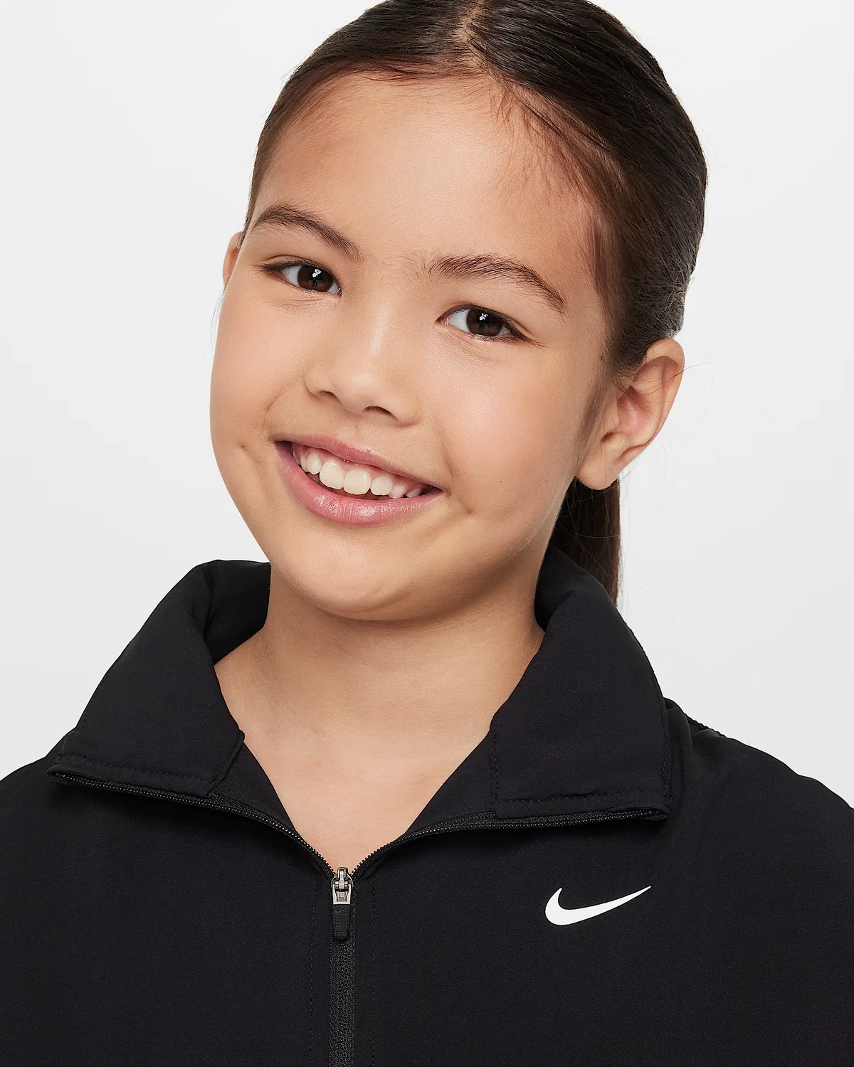 Детская куртка Nike Dri-FIT Lightweight для девочек, Black/White — фото 3