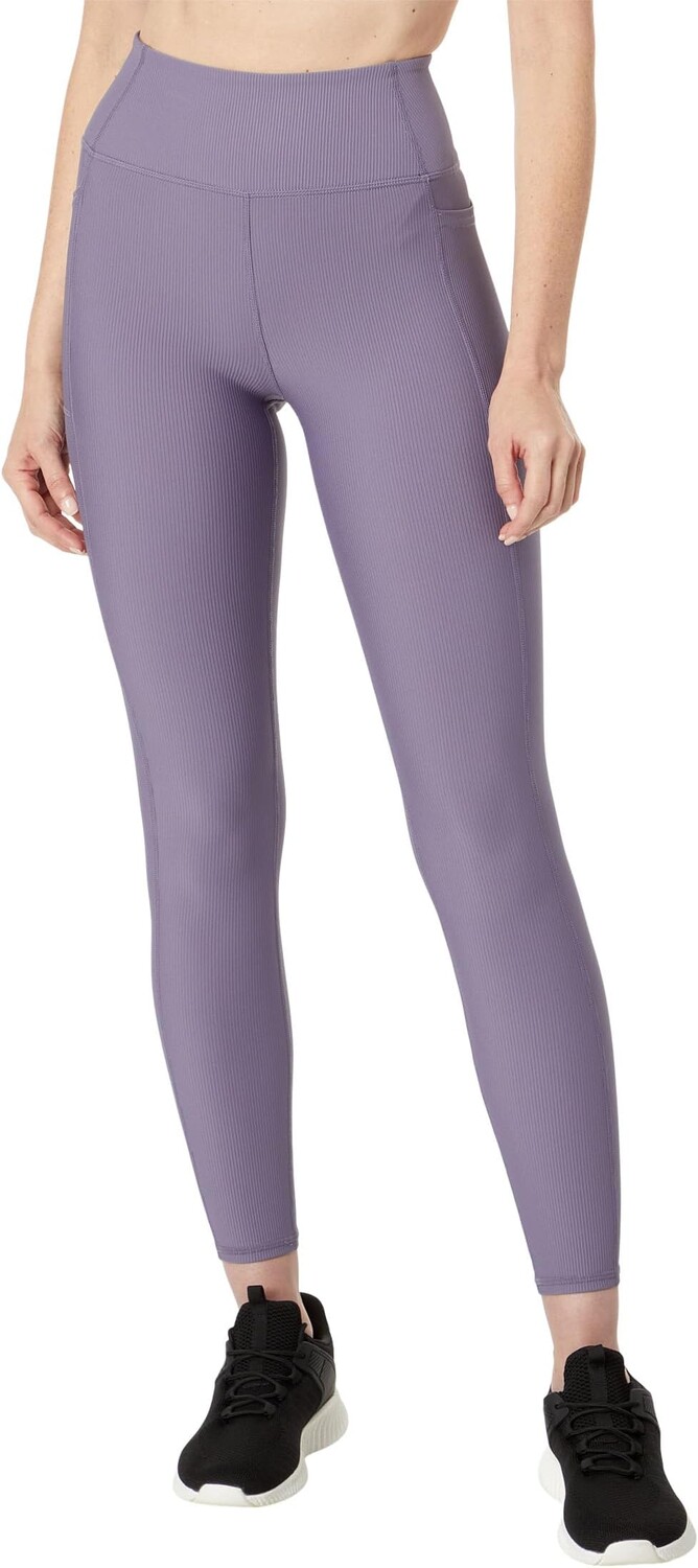 

Леггинсы SKECHERS GO WALK RIBBED HIGH WAIST LEGGING, цвет Grey/Purple