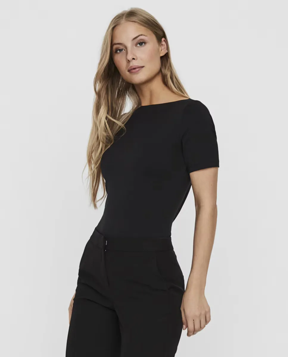 

Женская мягкая футболка с коротким рукавом Vero Moda, черный
