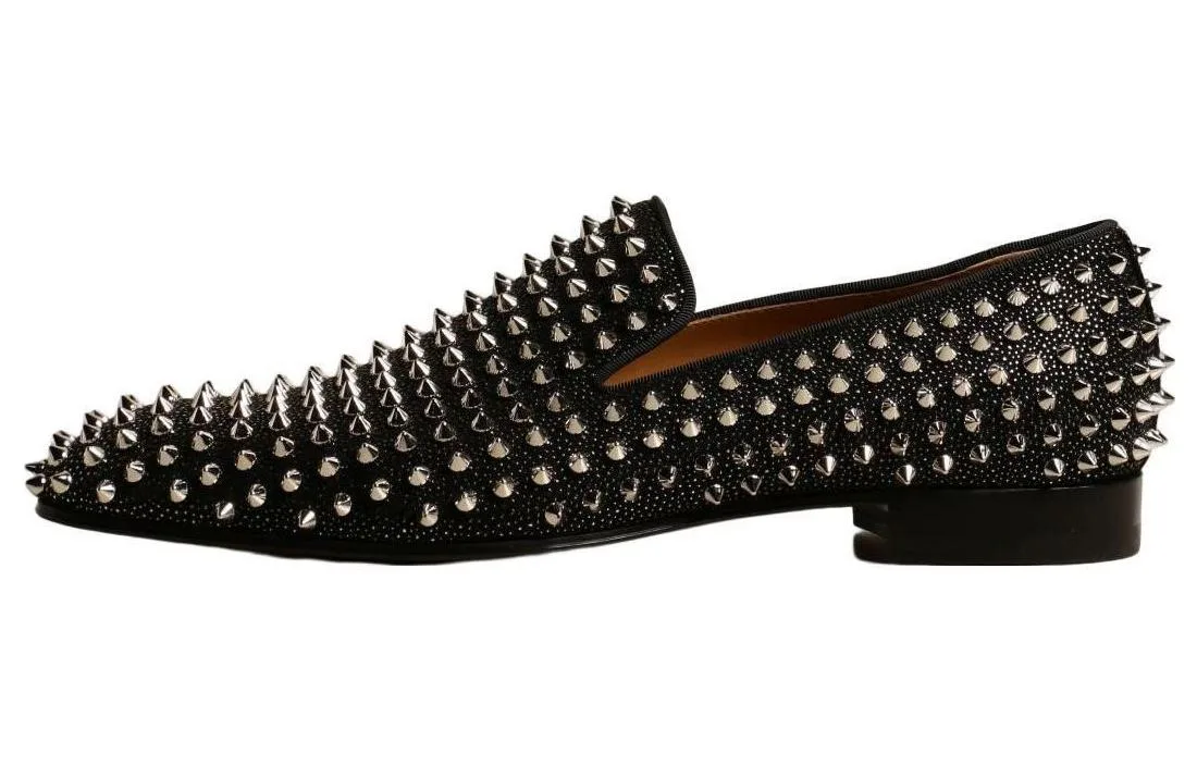 Christian Louboutin Кожаные повседневные туфли CL LUBOTING для мужчин, черные