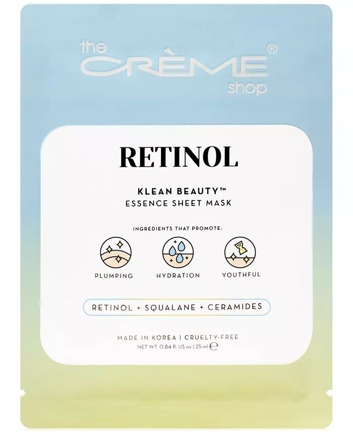 

Тканевая маска с эссенцией ретинола The Crème Shop