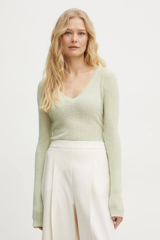 

Шерстяной свитер Patrizia Pepe, зеленый