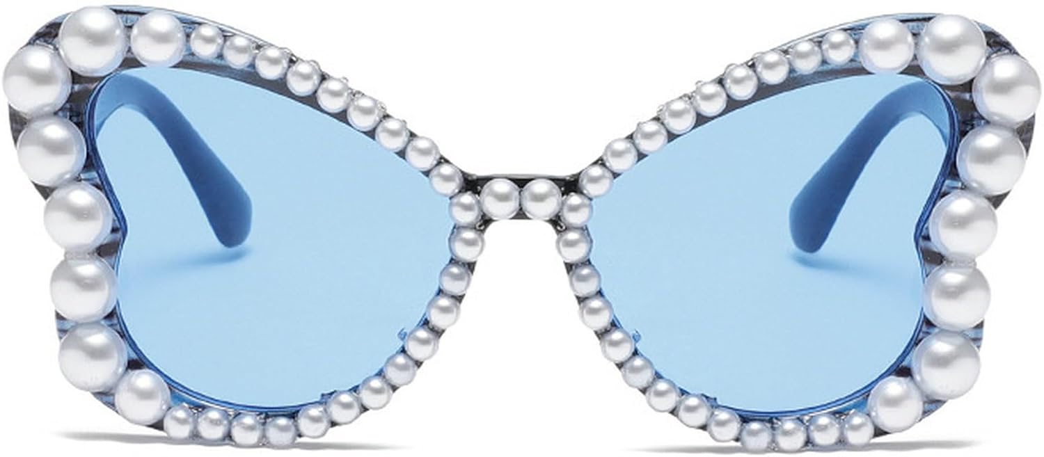 

Женские солнцезащитные очки с градиентным рисунком в виде бабочек, модные, яркие, конфетного цвета, жемчужные, с защитой от УФ-излучения UV400, для вечеринок, N45 mincl, C7