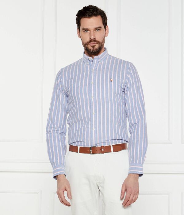 

Рубашка Slim fit Polo Ralph Lauren, синий