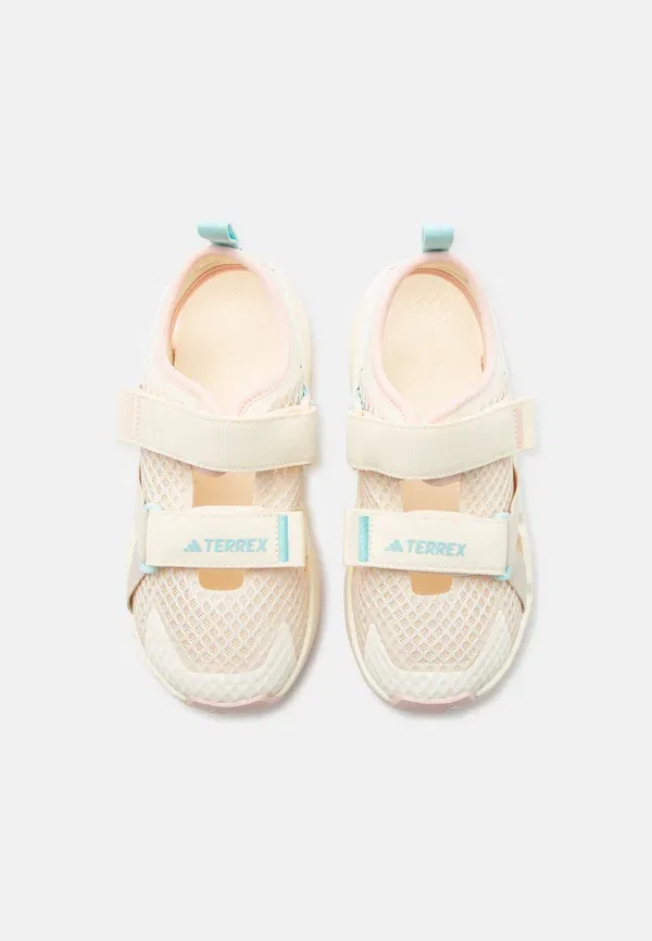 Сандалии прогулочные Hydroterra Adidas Terrex, кремово-белый/розовый/полупрозрачный аква — фото 4