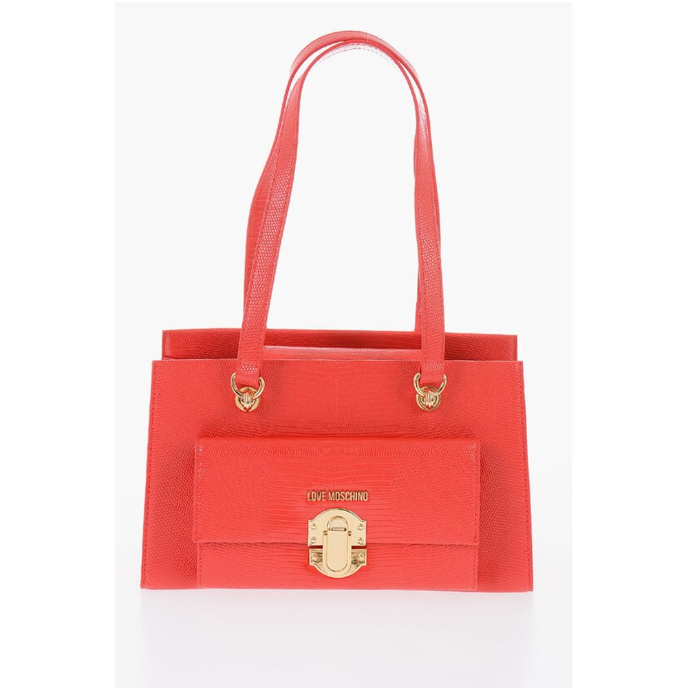 

Сумка через плечо LOVE из искусственной кожи с золотистыми деталями Moschino, Red