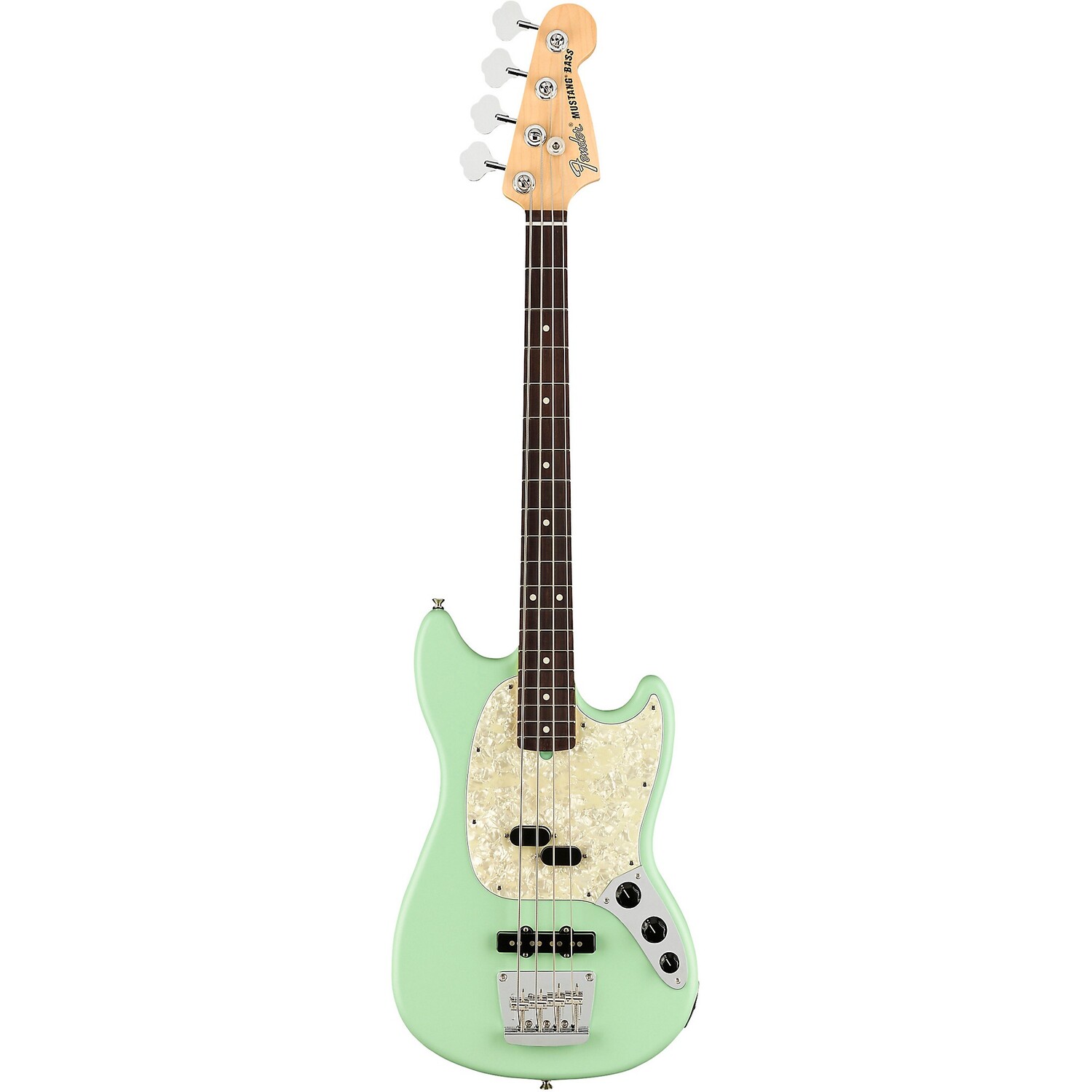 

Fender American Performer Mustang Bass Накладка на гриф из палисандра Satin Seafoam Green