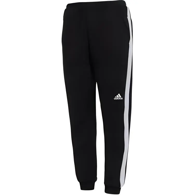 Детские вязаные спортивные штаны черные Adidas — фото 2