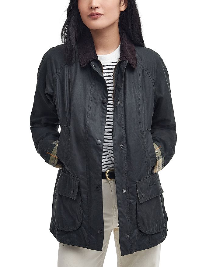 

Вощеное пальто Beadnell Barbour, зеленый