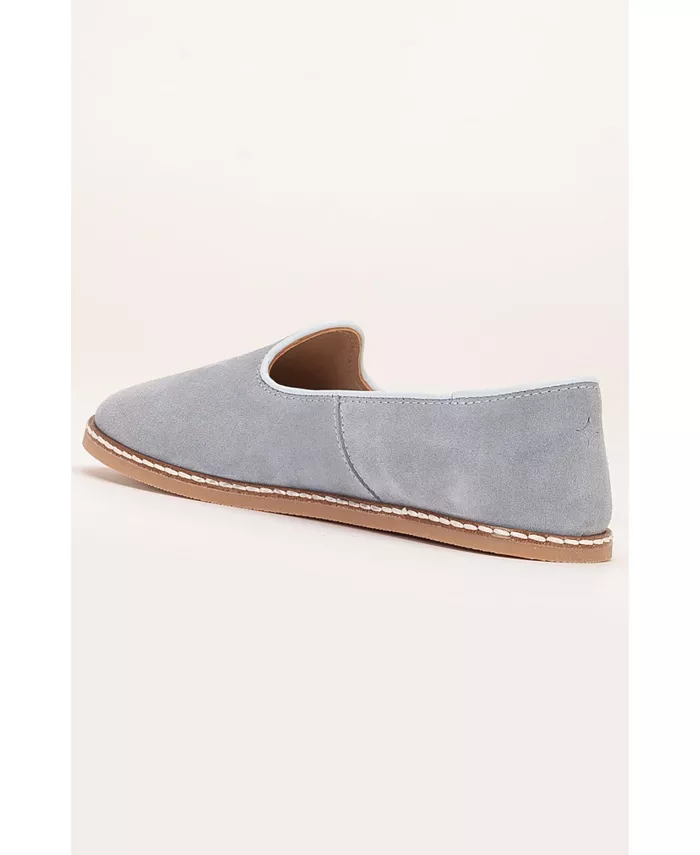 Туфли Istanbul Suede Leather Slip On Flats (женские) Epilogue Shoes, синий — фото 4