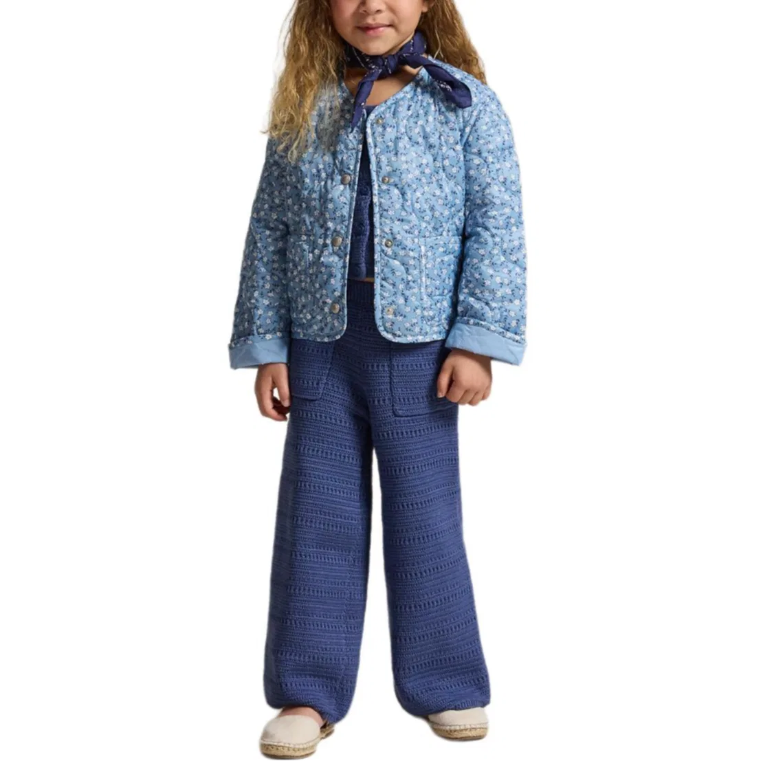 Утепленная куртка Kids' Polo Ralph Lauren, Floral Blue — фото 4