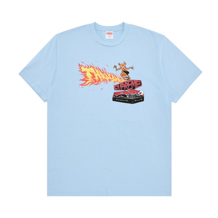 

Футболка Supreme x Thrasher Back Tail Tee, Powder Blue