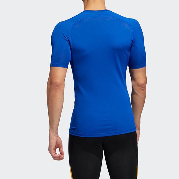 Футболка adidas Sports Training Round Neck Short Sleeve Blue, синий — фото 4