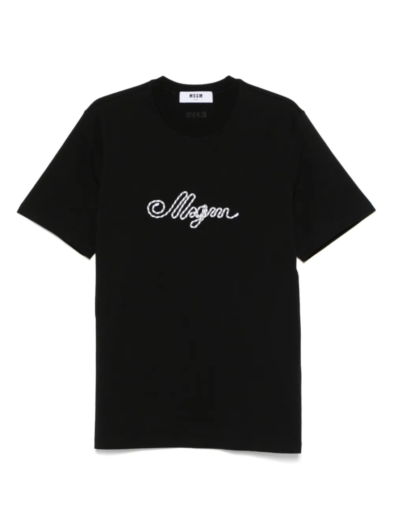 

Футболка с вышитым логотипом MSGM, черный
