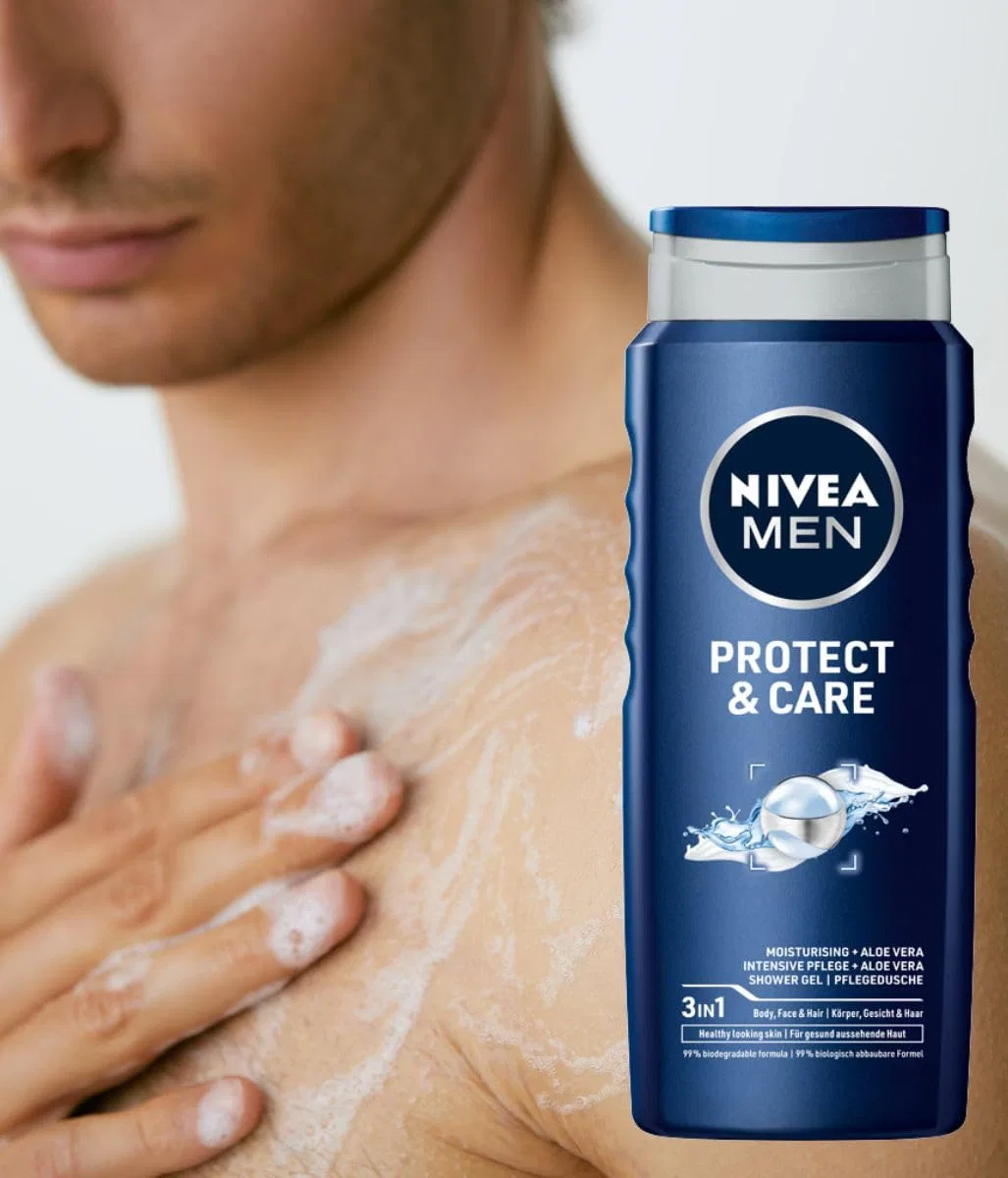 Питательный гель для душа NIVEA Protect&Care с алоэ вера (500 мл, 5 шт.) Nivea — фото 3