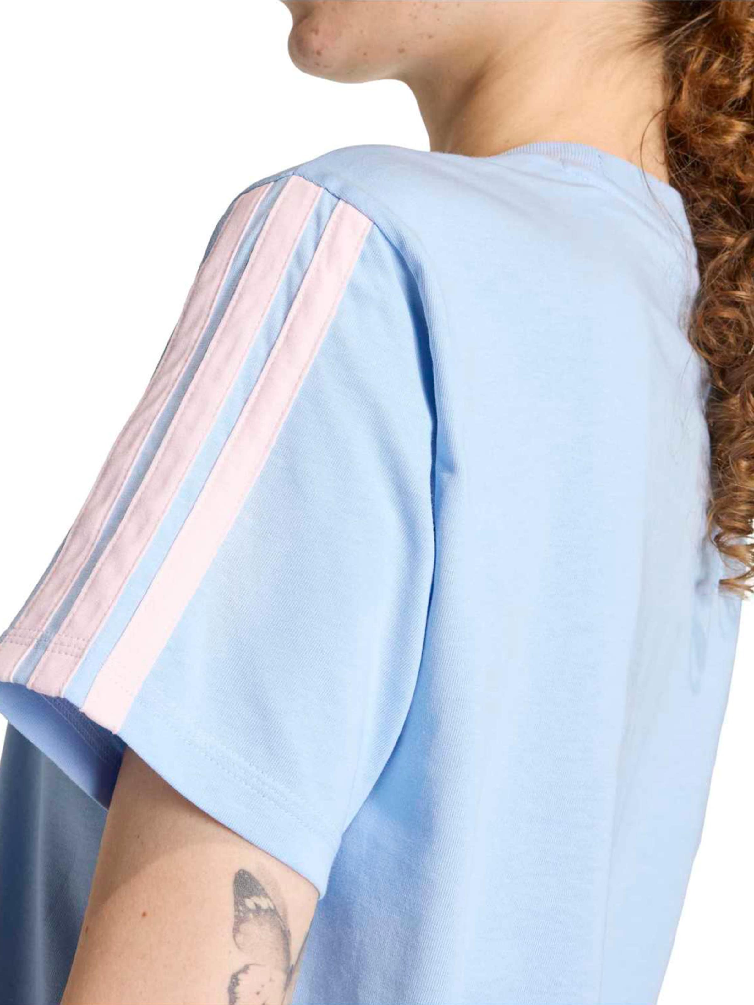 Adidas Sportswear Футболка Performance в пастельно-голубом цвете — фото 4