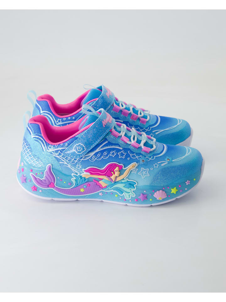 Кроссовки на шнуровке Skechers, синий — фото 2