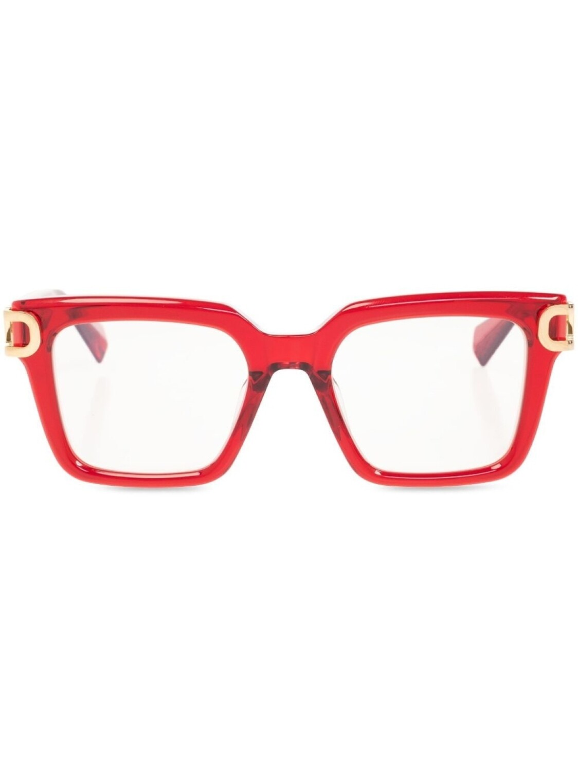 

Valentino Eyewear очки трапециевидной формы с логотипом VLogo Signature, красный