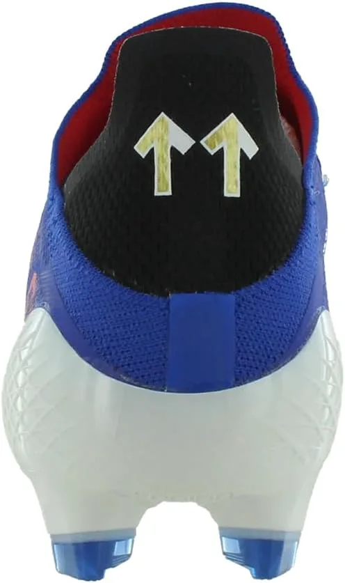 Футбольные бутсы Adidas X Speedflow.1 для мягкого грунта - унисекс, синий/белый/ярко-красный — фото 3