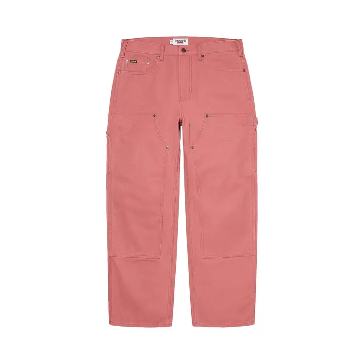 Брюки Supreme x Timberland Double Knee Painter Pant 'Dusty Red'