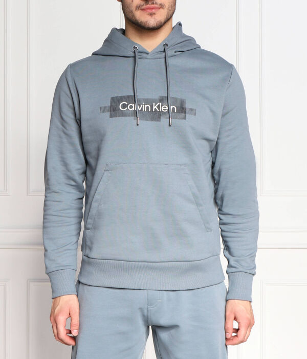 

Джемпер с логотипом в полоску Regular fit Calvin Klein, синий