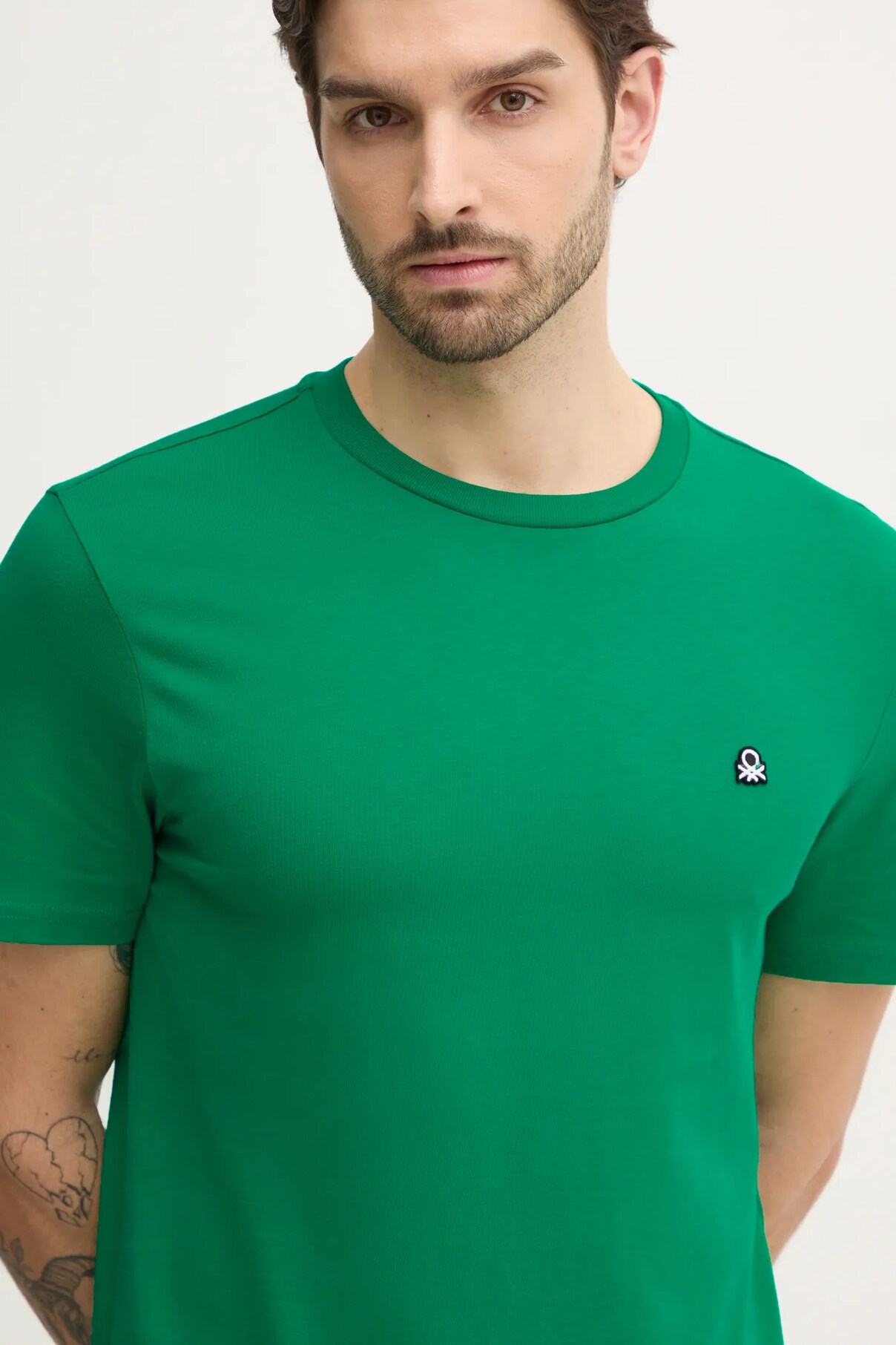 

Футболка из хлопка United Colors Of Benetton, зеленый