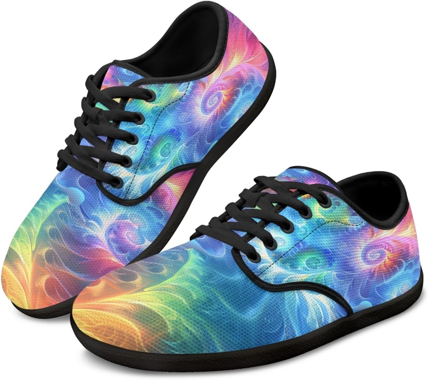 

Мужские кроссовки HUIACONG для босоногих мужчин и женщин, кроссовки с нулевым перепадом высоты подошвы, Flower Abstract