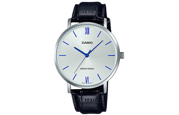 

CASIO Мужские серебряные часы стандартной серии MTP-VT01L-7B1