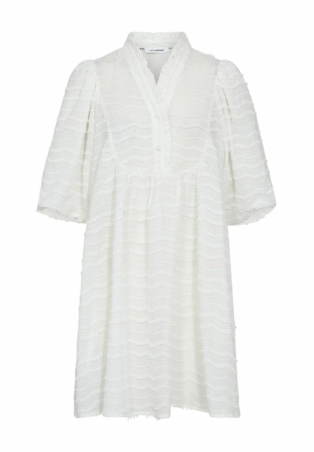 

Платье-рубашка WAVEDINGCC MIDI PUFF DRESS Co'couture, белый