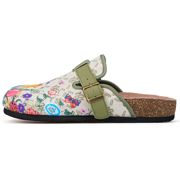 

Joy&Mario Скользоустойчивые закрытые тапочки унисекс зеленые, цвет Green