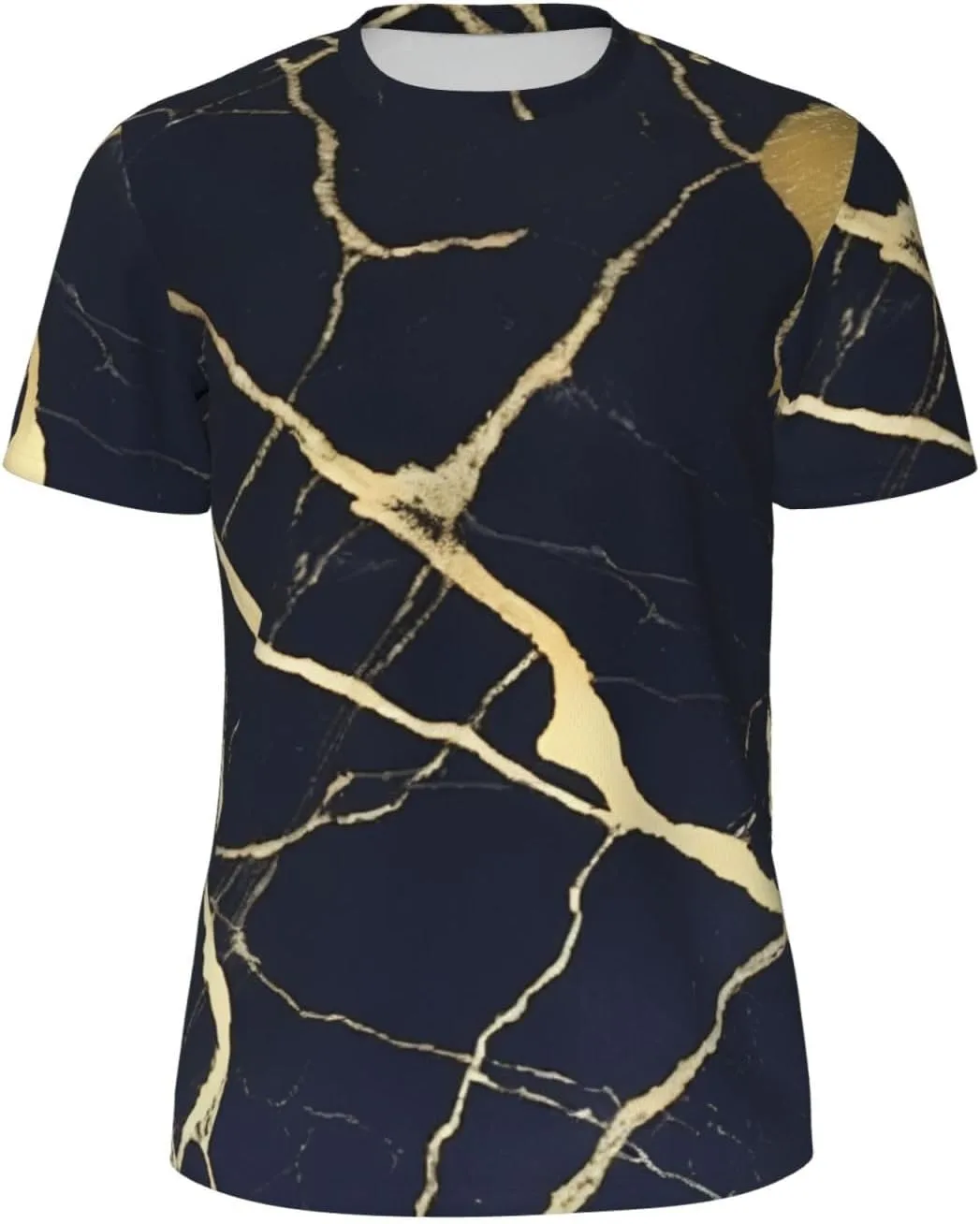 

Футболка мужская летняя с мраморным принтом, легкая и дышащая SDFHU