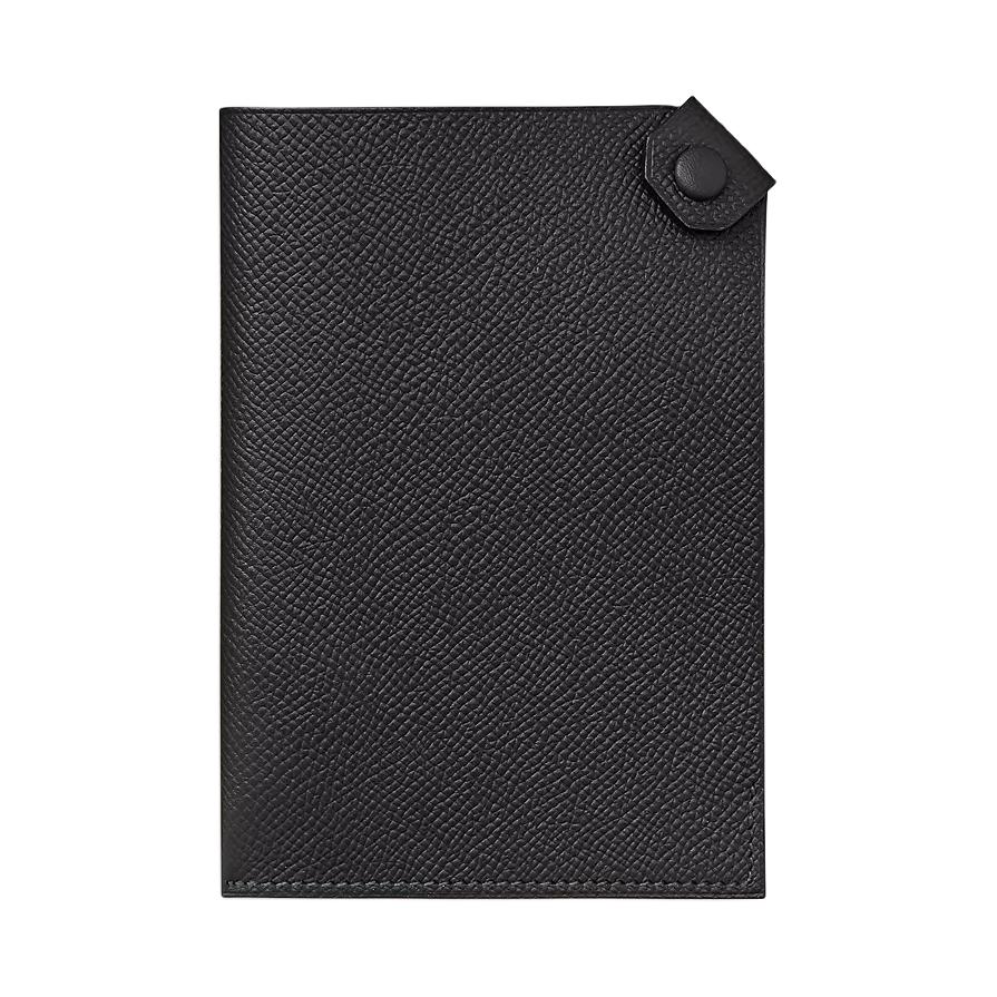 

Кожаный паспортный кошелек Tarmac для женщин черный HERMES