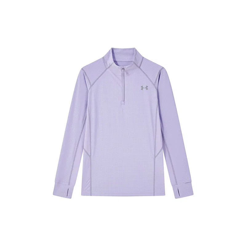 Футболка Crew Neck средней растяжимости Under Armour лавандовый