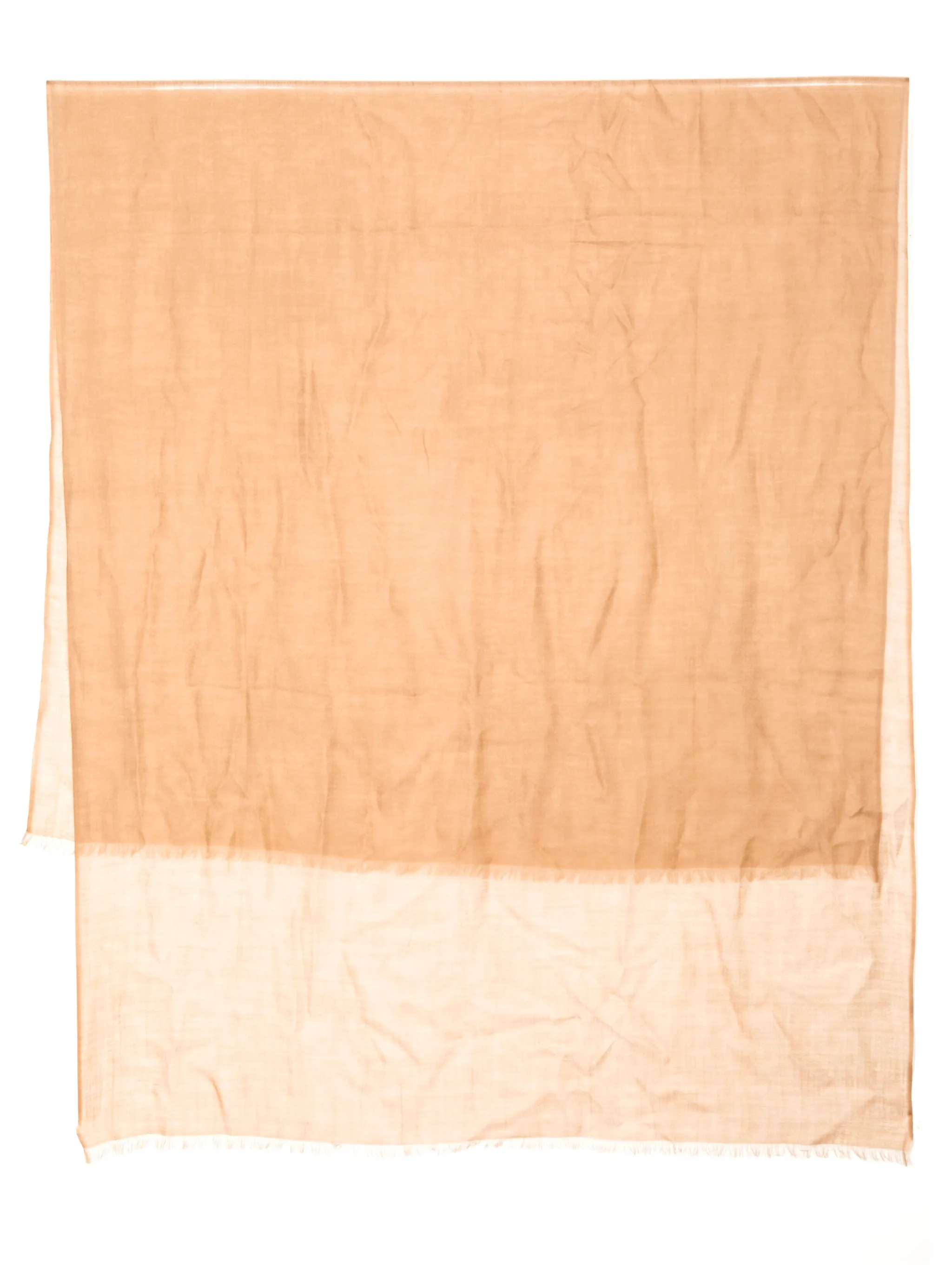 

Кашемировый шарф с бахромой N.Peal, коричневый