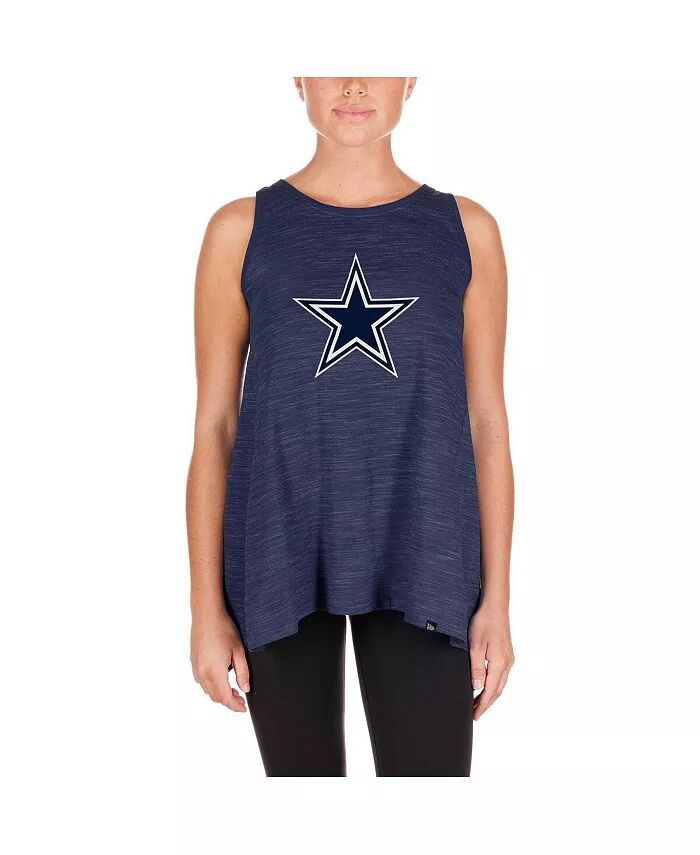 

Женская темно-синяя майка Dallas Cowboys Plus Size Space Dye Active New Era