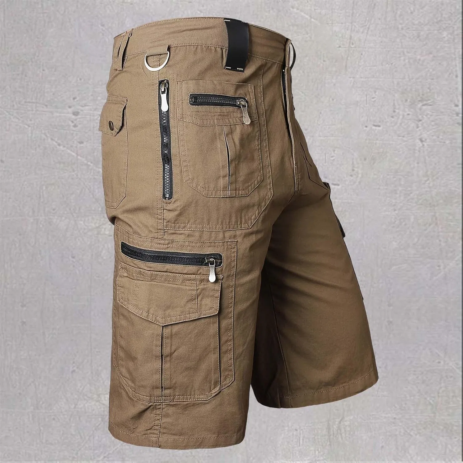 Капри тактические, с множеством карманов, Generic, Khaki #1 — фото 2