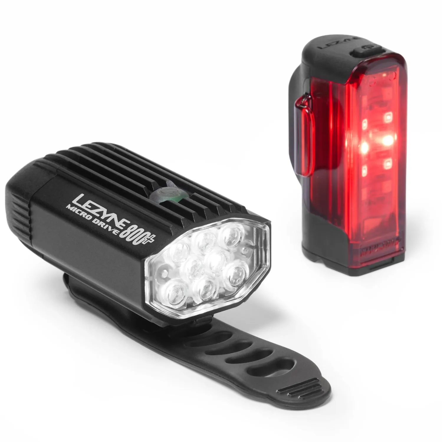 

Набор велосипедных фонарей Micro Drive 800+ и Strip Drive 300+ Lezyne, Black