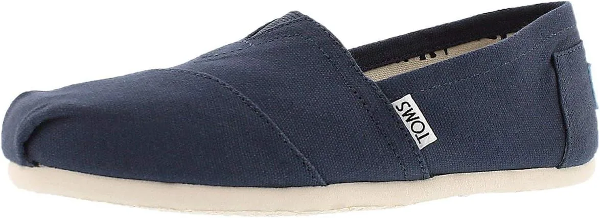 Кеды без шнурков TOMS для девочек Luca, темно-синий