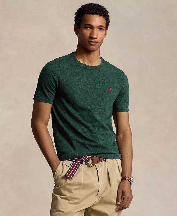 

Мужская классическая футболка с круглым вырезом Polo Ralph Lauren, зеленый