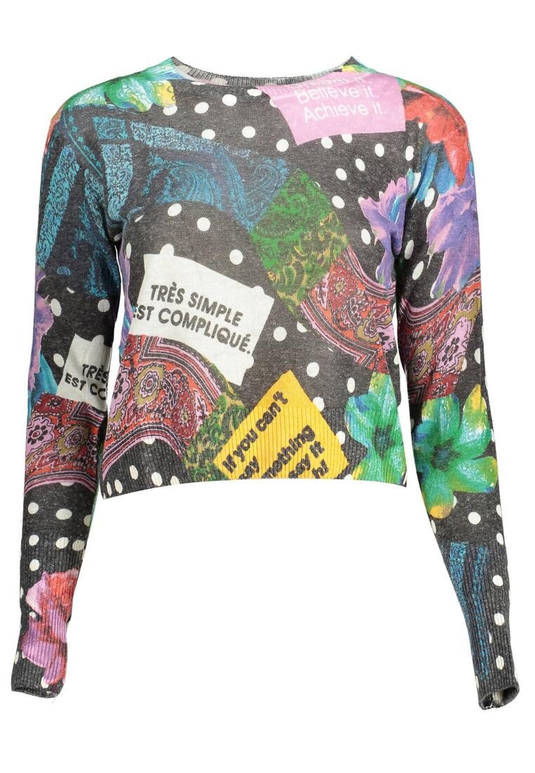 

Льняные джинсы и брюки e с контрастными деталями Desigual, черный