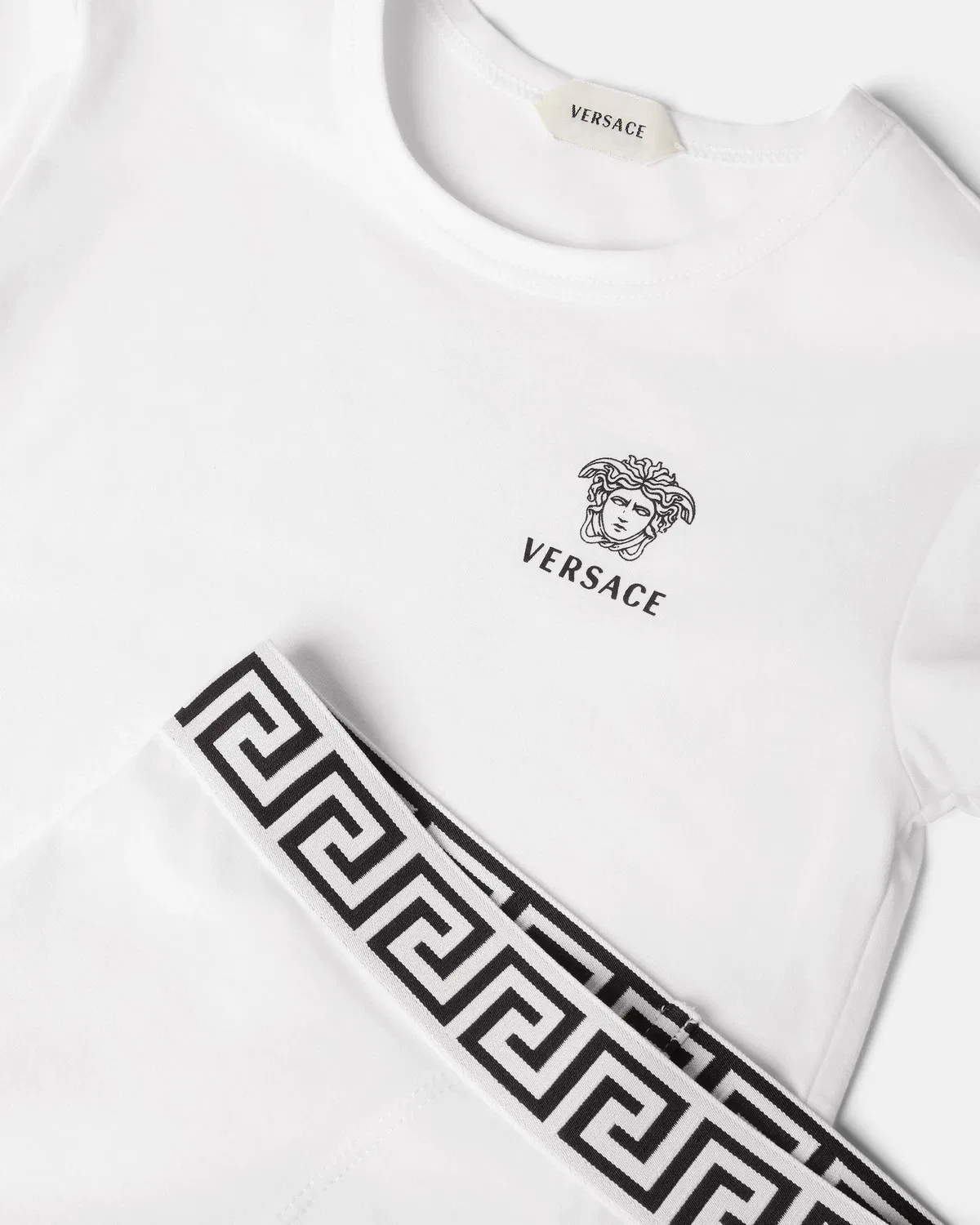 Детская футболка из хлопкового джерси с вышивкой, 2 шт VERSACE, мультиколор — фото 4